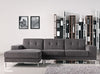 Divani Casa Forli Modern Grey Fabric Left Facing Sectional Sofa Model VGMB-1071B-GRY-LAF