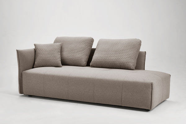Divani Casa Polson Modern Light Grey Fabric Modular Sectional Sofa Bed Model VGMB-1869-LTGRY