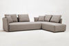 Divani Casa Polson Modern Light Grey Fabric Modular Sectional Sofa Bed Model VGMB-1869-LTGRY