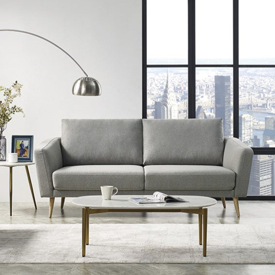 Divani Casa Benham Modern Grey Fabric Sofa Model VGMB-1879-GRY-SOFA