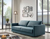 Divani Casa Fredonia Modern Blue Green Fabric Sofa Bed With Storage Model VGMB-1901-BG