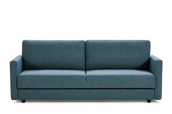 Divani Casa Fredonia Modern Blue Green Fabric Sofa Bed With Storage Model VGMB-1901-BG