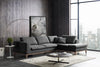 Divani Casa Hickman Modern Dark Grey Fabric Right Facing Sectional Sofa Model VGMB-C005-GRY