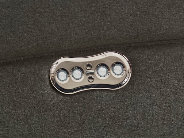 Divani Casa Shaw Modern Grey Fabric Loveseat With Recliners Model VGMB-R056-GRY-LOVE