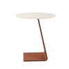 Modrest Merkel Modern Ceramic & Leather End Table Model VGYF-CT-282