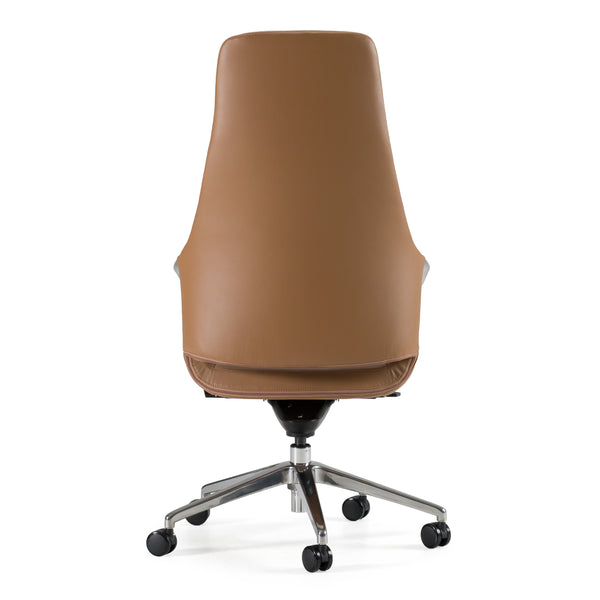 Merlo Modern Brown High Back Executive Office Chair