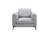 Divani Casa Beaman Modern Grey Fabric Sofa Set Model VGMB-C021-SOFA-SET-GRY