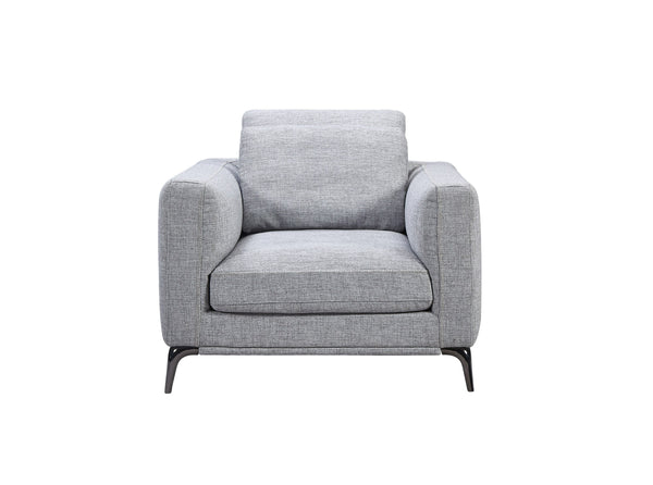 Divani Casa Beaman Modern Grey Fabric Sofa Set Model VGMB-C021-SOFA-SET-GRY