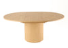 Modrest Miami Modern Natural Oak Round Dining Table With Extension Model VGME121255-DT-NAT