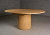 Modrest Miami Modern Natural Oak Round Dining Table With Extension Model VGME121255-DT-NAT