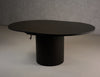Modrest Miami Modern Black Oak Round Dining Table With Extension Model VGME121254-DT-BLK
