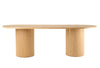 Modrest Miami Modern Natural Oak Oval Dining Table Model VGME-MIAMI-ODT
