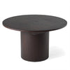Modrest Miami Modern Brown Round Dining Table With Extension Model VGME121255-DT-BRN