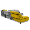 David Ferrari Mikado Italian Modern Grey & Yellow Fabric Modular Sectional Sofa Model VGFTMIKADO