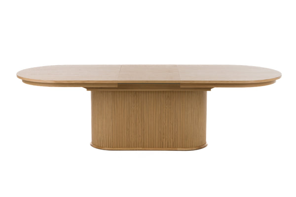 Modrest Milan Modern Natural Oak Dining Table With Extension Model VGME-MILAN
