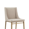 Modrest Mimi Contemporary Beige & Brass Dining Chair (Set Of 2) Model VGGAGA-6544CH-BEI-DC