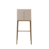 Modrest Mimi Contemporary Beige & Brass Bar Stool (Set Of 2) Model VGGAGA-6544CH-B-BEI-BS