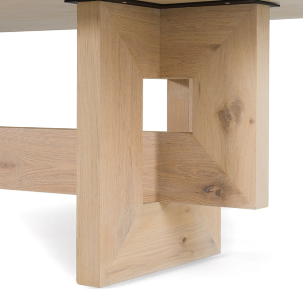 Modrest Mineola Modern Natural White Oak Dining Table Model VGVC-T23965