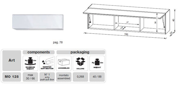 Mo Usa3 Modena Modern Black Tv Entertainment System Made In Italy Model VGMUMO-USA3-NE