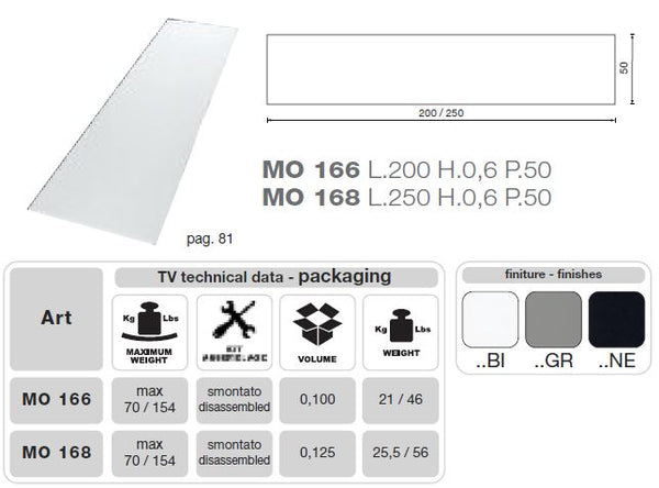 Mo Usa2 Modena Grey Tv Entertainment System Made In Italy Model VGMUMO-USA4-GR