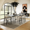 Modrest Billy Modern Black Oak & Gold Extendable Dining Table Model VGDWJ3498
