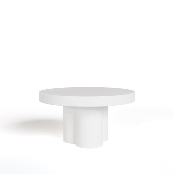 Modrest Bruni Modern White Concrete Coffee Table Model VGGR-623840-WHT