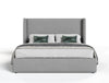 Modrest Byrne & Asus Modern Grey Fabric & Elm Grey 4 Piece Bedroom Set Model VGEVVG713-GRY-4PC