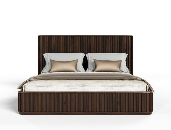 Modrest Fields Modern Walnut Acacia Bedroom Set Model VGWD-VGD3-SET-WAL
