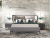 Modrest Jolene Eastern King Dark & Light Grey Leatherette Bed Model VGBBMA2013K-GRY-BED-EK