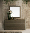 Lois Modern Beige Shagreen Mirror