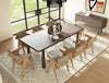 Modrest Rhea Modern 87" Dark Acacia Rectangular Dining Table Model VGWDMAR-DT2.2-DK