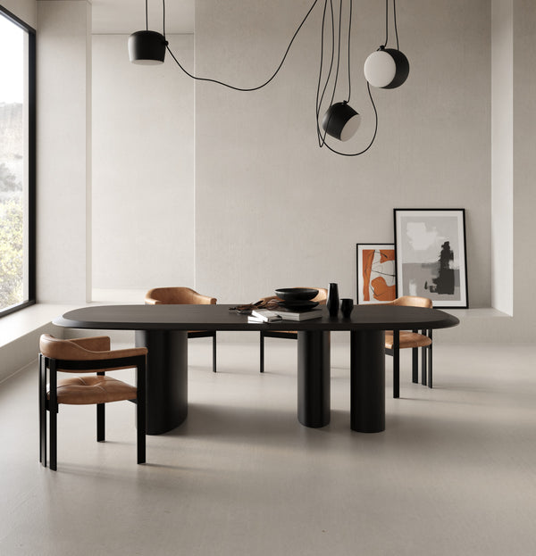 Modrest Hazen Modern Camel Leather & Black Iron Dining Chair Model VGOD-ZW-23151-CML