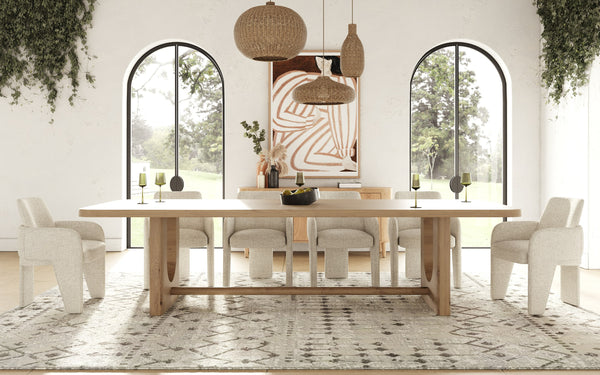 Modrest Walz Modern Natural Oak Rectangular Dining TableModel VGME-WALZ-DT