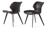 Moira Modern Dark Brown Eco-Leather Dining Chair (Set of 2)