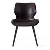 Moira Modern Dark Brown Eco-Leather Dining Chair (Set of 2)