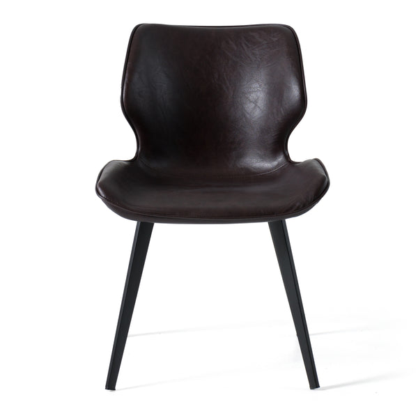 Modrest Moira Modern Dark Brown Eco Leather Dining Chair (Set Of 2) Model VGHR3638-DKBRN-DC