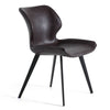 Moira Modern Dark Brown Eco-Leather Dining Chair (Set of 2)