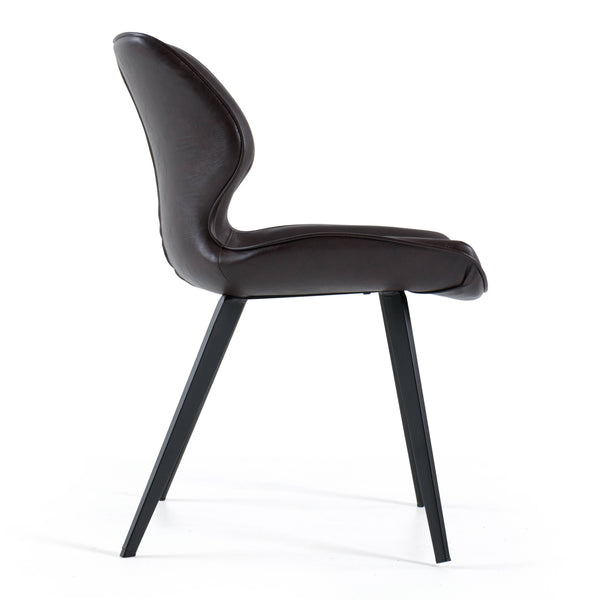 Modrest Moira Modern Dark Brown Eco Leather Dining Chair (Set Of 2) Model VGHR3638-DKBRN-DC