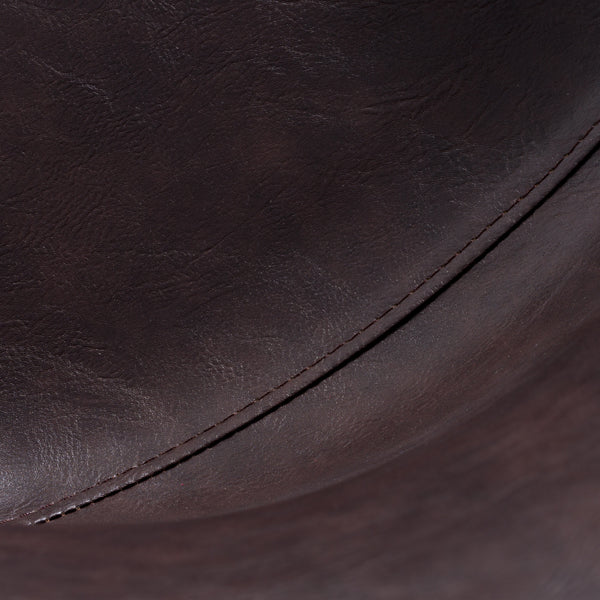 Moira Modern Dark Brown Eco-Leather Dining Chair (Set of 2)