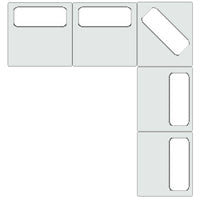 Divani Casa Mondo Modern Modular Beige Fabric Sectional Sofa 5 Piece Sectional Model VGOD-ZW-22033-MOD-BGE-5-Piece Sectional