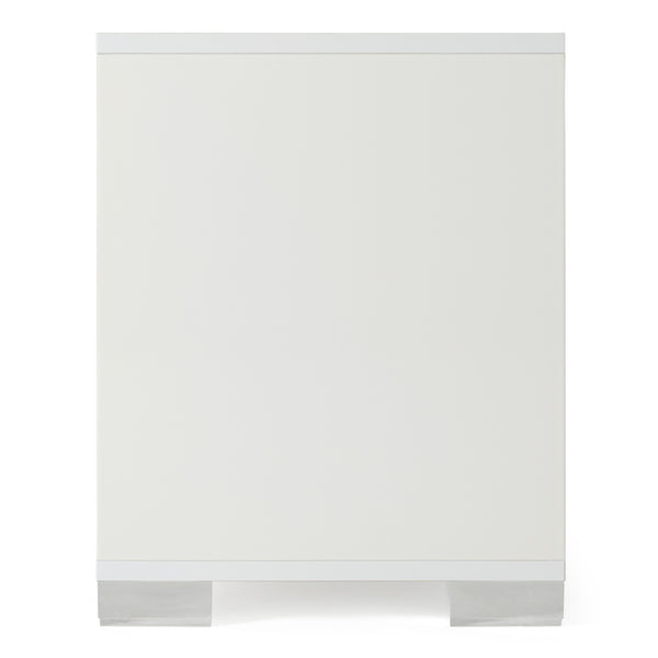 Monza Italian Modern White Nightstand