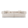 Moreno Modern Beige Fabric 4-Seater Sofa