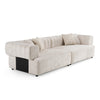 Moreno Modern Beige Fabric 4-Seater Sofa