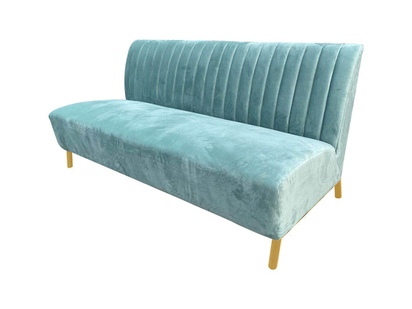 Divani Casa Mosko Modern Light Green & Gold Fabric Sofa Model VGEUMC-9714SF-GRN-S