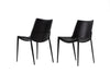 Modrest Murray Modern Black Vegan Leather Dining Chair (Set Of 2) Model VGHR-3634-BLK