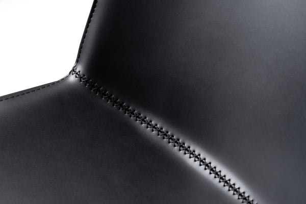 Modrest Murray Modern Black Vegan Leather Dining Chair (Set Of 2) Model VGHR-3634-BLK