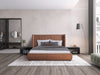Modrest Emilia Modern Burnt Orange Velvet Bed Model VGKN-N5070-ORG