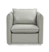 Divani Casa Tamworth Modern Grey Leather Swivel Chair Model VGCAN912-7376