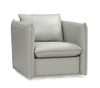 Divani Casa Tamworth Modern Grey Leather Swivel Chair Model VGCAN912-7376
