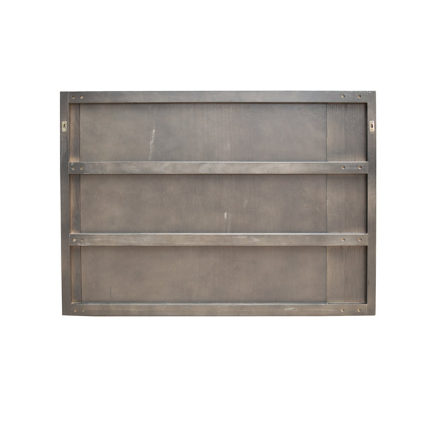 Modrest Novak Modern Dark Oak & Antique Brass Mirror Model VGLBNANT-MI104